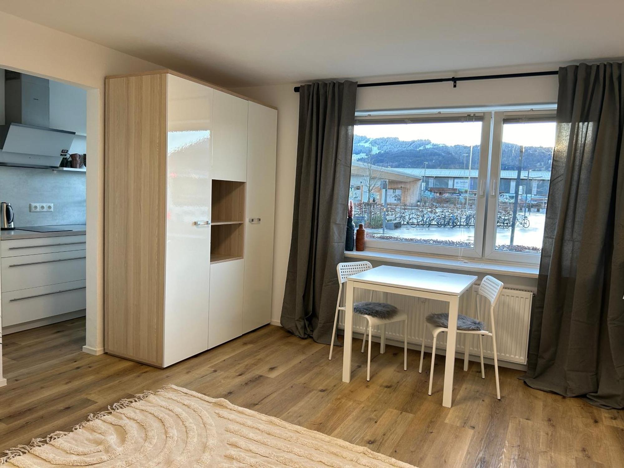 Schoene 1-Zimmer Wohnung Am Bahnhof 2 Parkplaetze Sonthofen Dış mekan fotoğraf